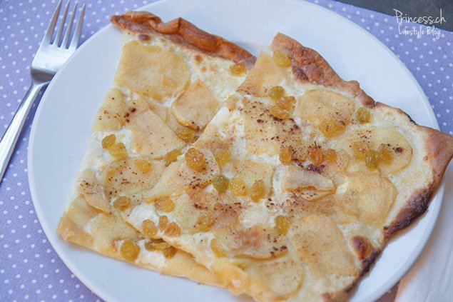 Süsse Flammkuchen mit Äpfeln