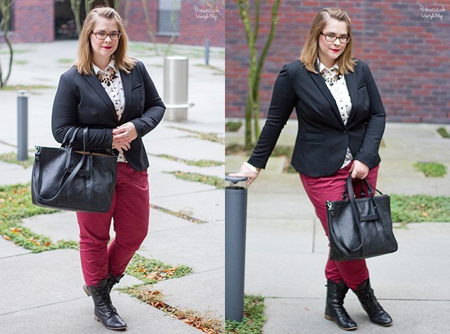 Red Lipstick-Outfit: Business Casual