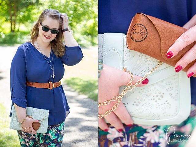 Outfit-Post: flowered pants & Ray-Ban sunnies