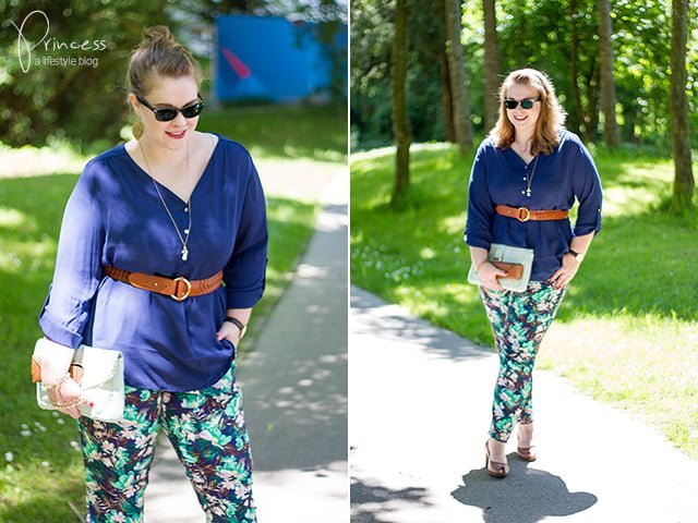 Outfit-Post: flowered pants & Ray-Ban sunnies