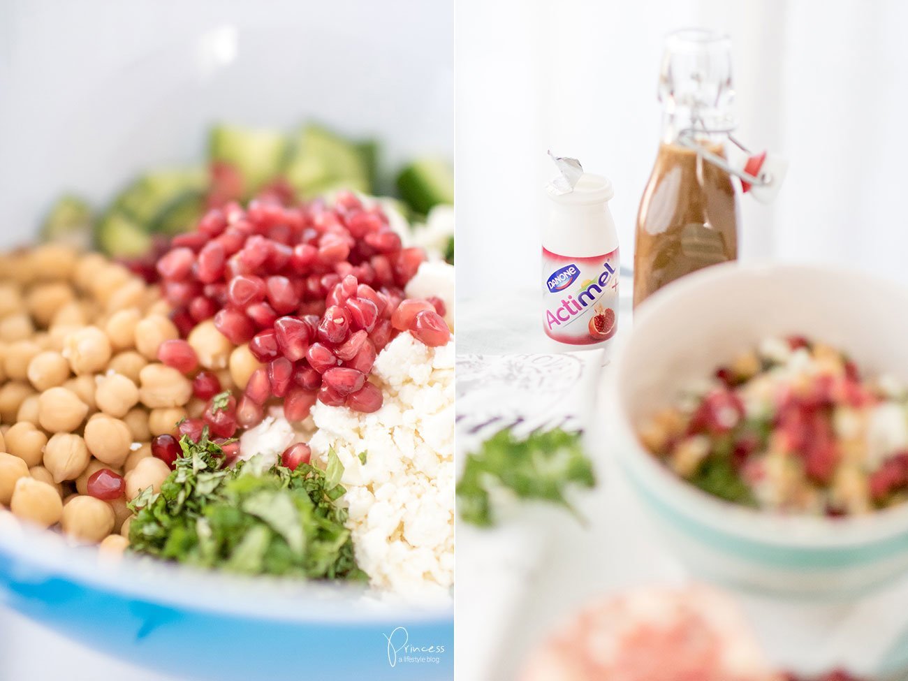 Kichererbsen Salat mit Granatapfel und Balsamico Dressing – Lifestyle ...