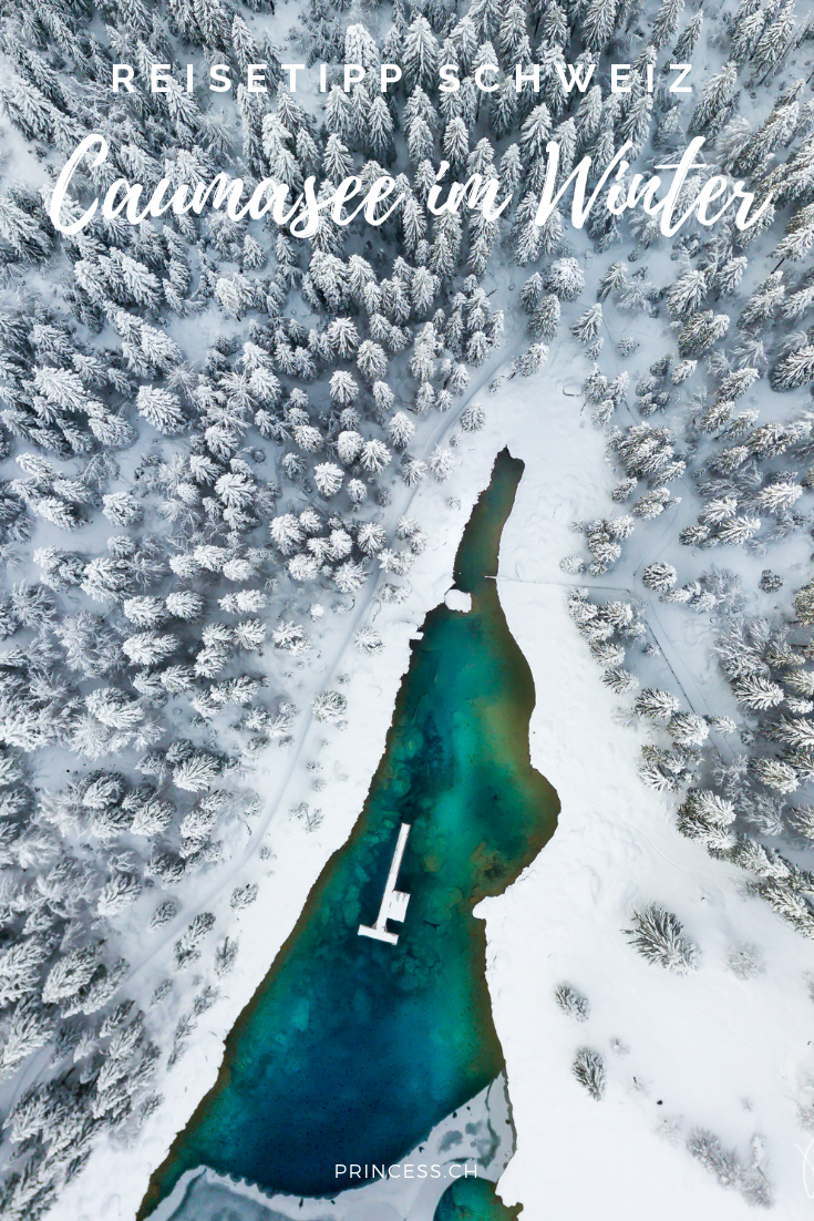 Caumasee im Winter - Ausflugsziele Schweiz