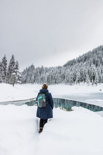 Caumasee im Winter - Ausflugsziele Schweiz