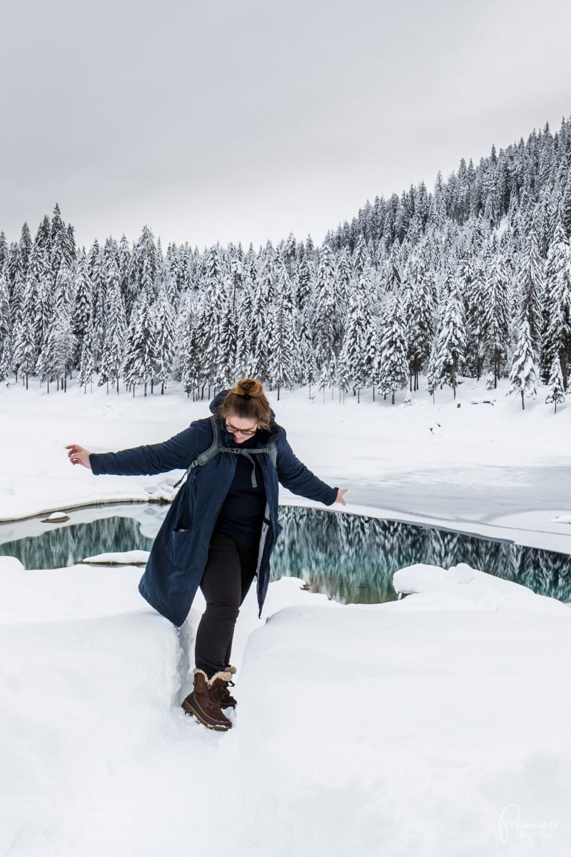 Caumasee im Winter - Ausflugsziele Schweiz