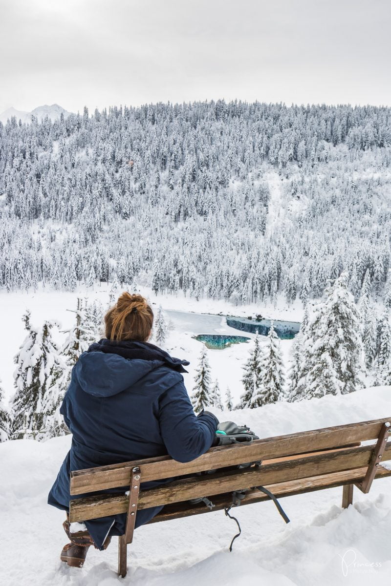 Caumasee im Winter - Ausflugsziele Schweiz