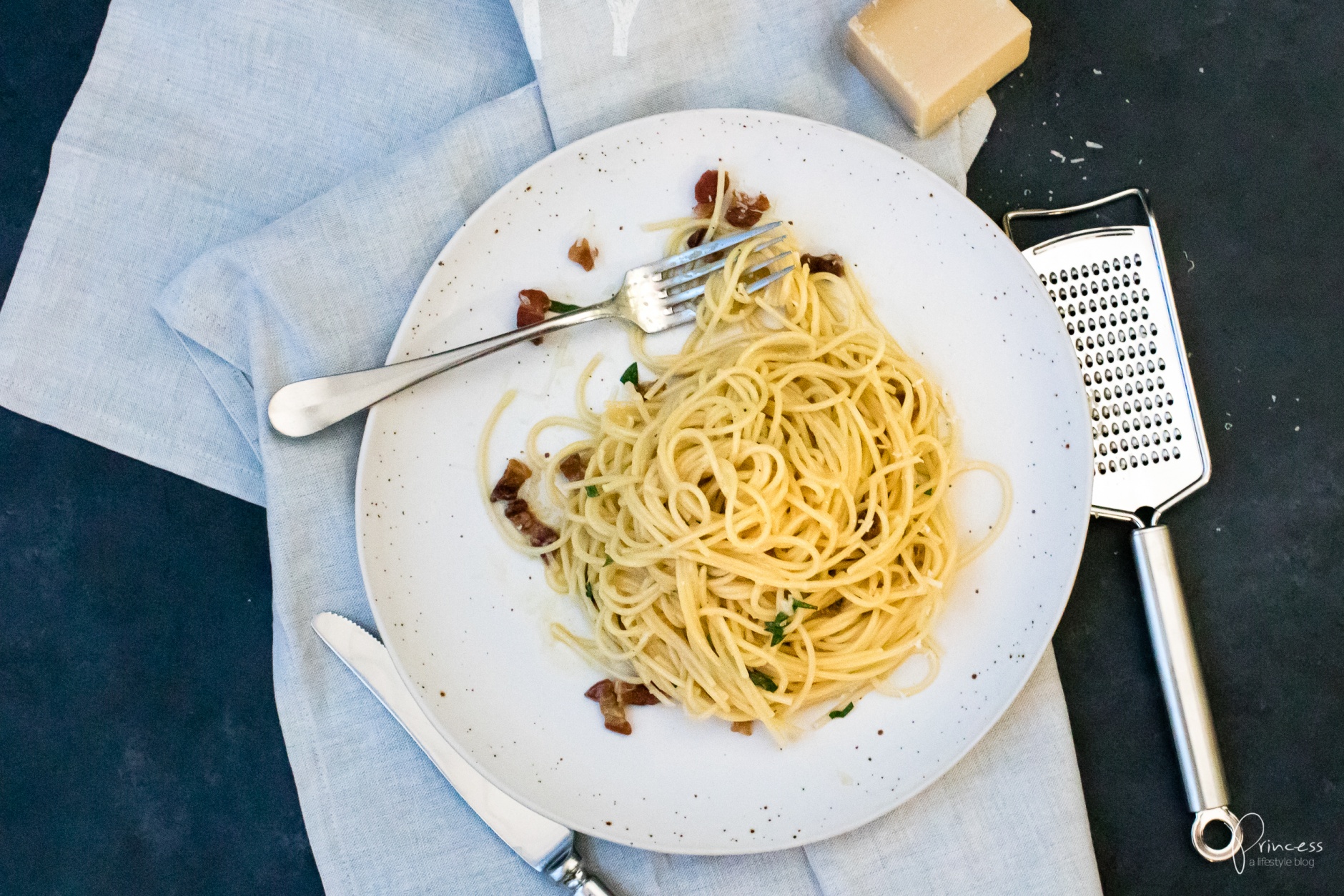 Spaghetti Carbonara - Das Original-Rezept | Food Blog Princess.ch