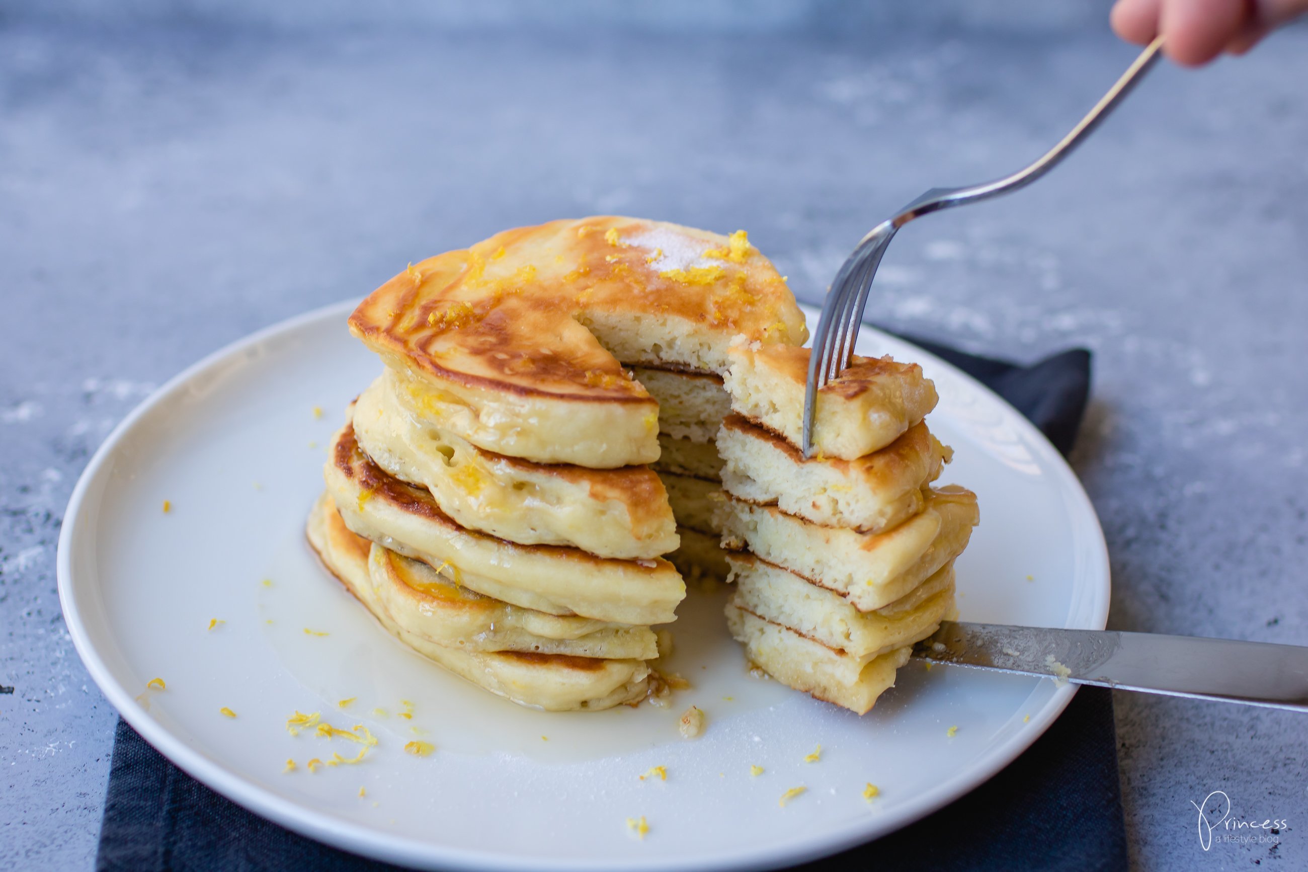 Rezept: Ricotta Zitronen Pancakes