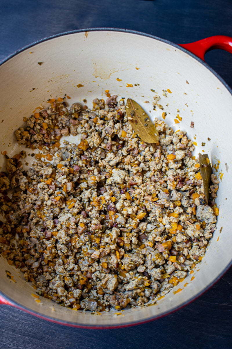 Tagliatelle al ragù bianco