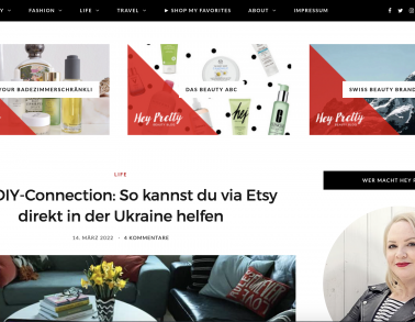 Hey Pretty Beauty Blog Redesign